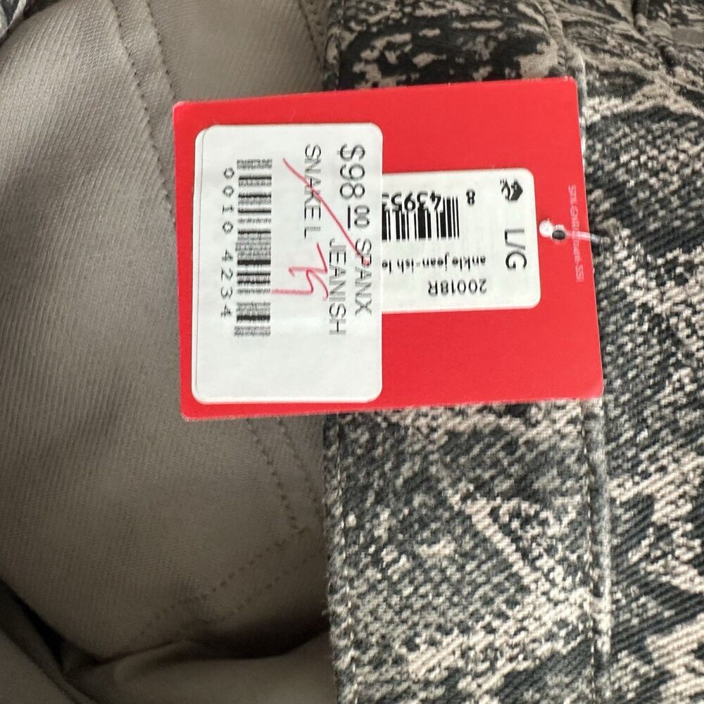 SPANX Jean-ish Ankle Leggings Women Size Large Snake Print Edgy Modern Punk NWT - Picture 7 of 8